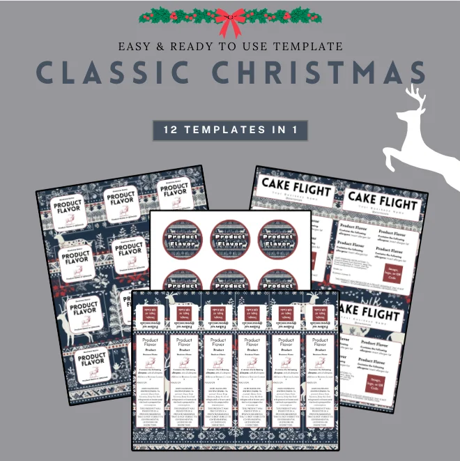 Classic Christmas Label Templates Bundle product image (1)