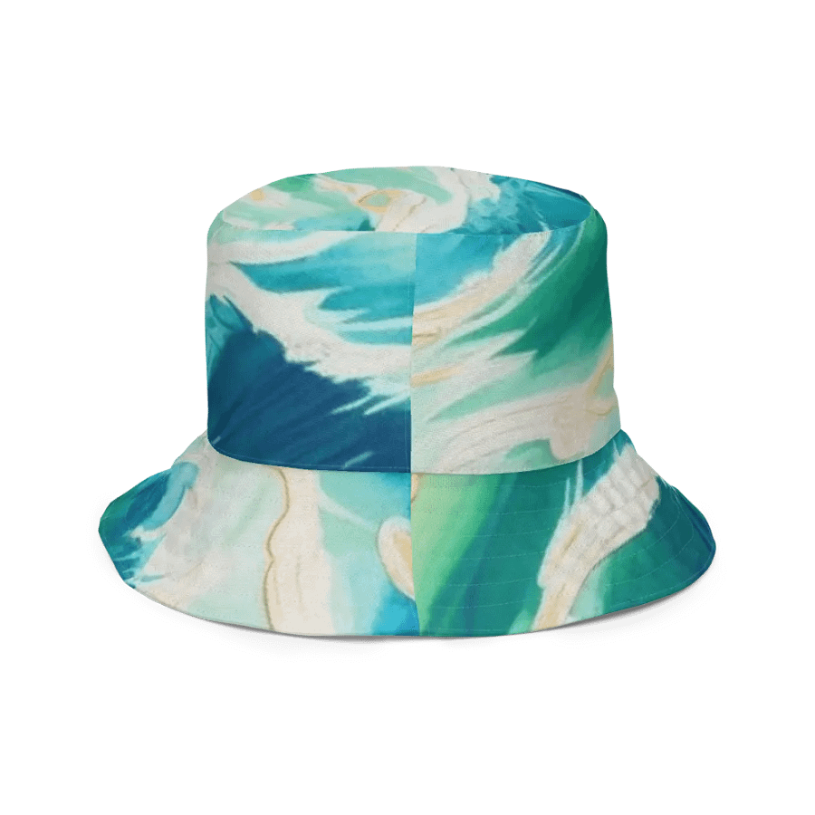 FOLLOWING SEA Fluidity in Green Reversible Bucket Hat product image (12)
