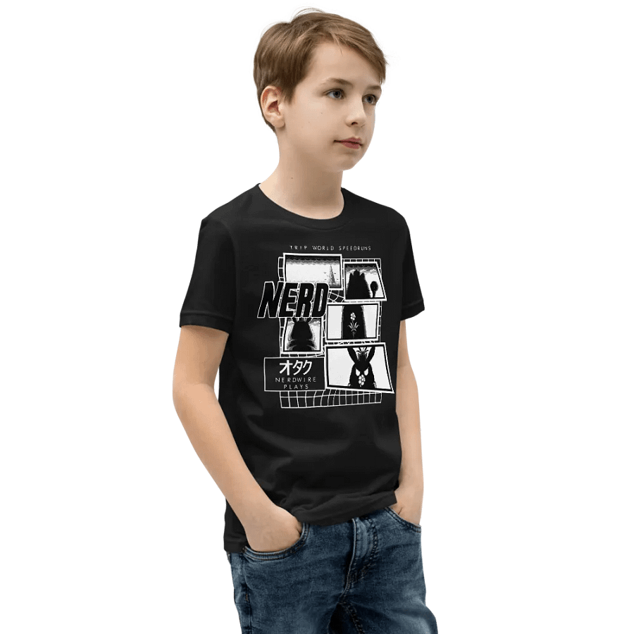 Trip World Speedruns Crew Neck Youth T-Shirt product image (3)