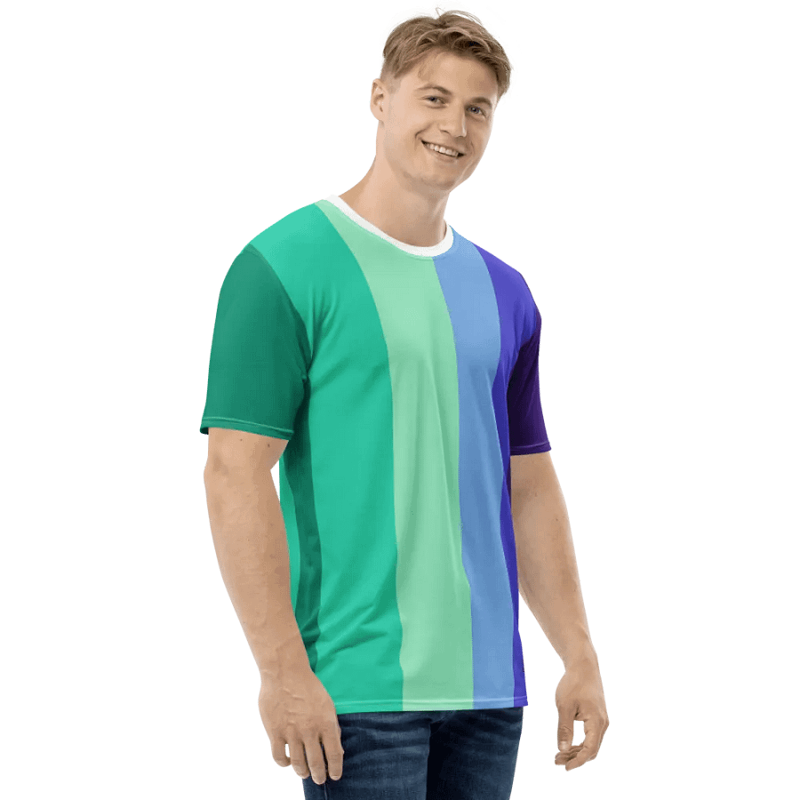 Gay Men's Pride Flag - All-Over Print T-Shirt product image (6)