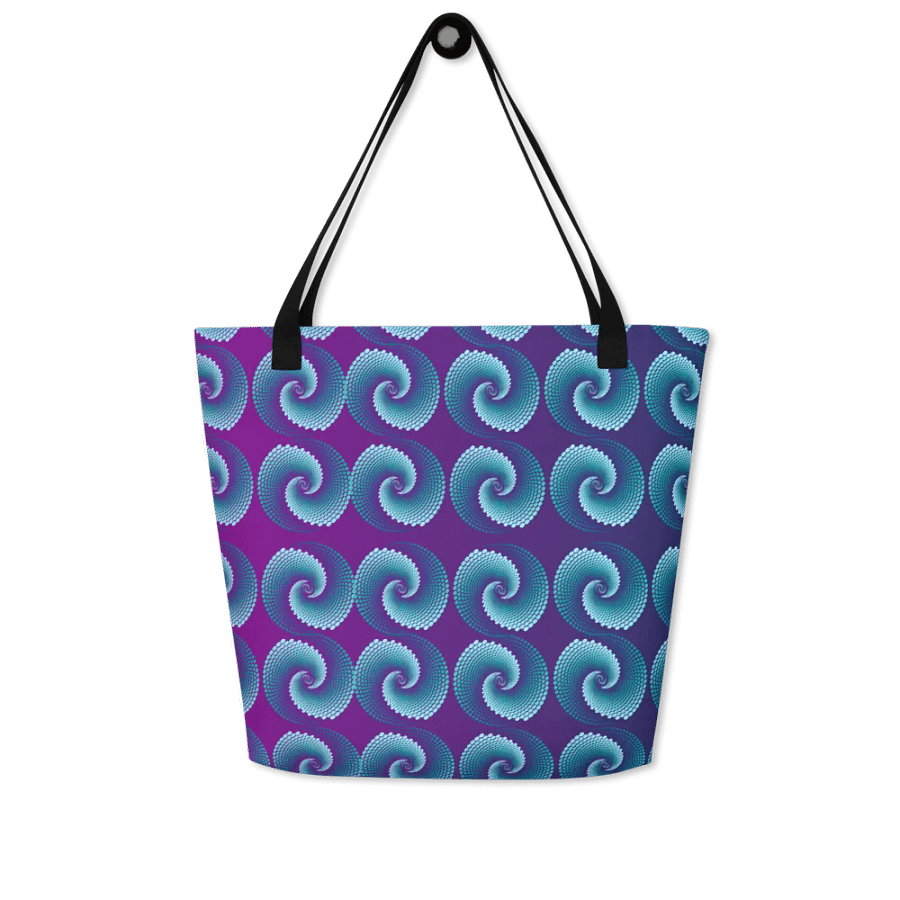 Spiral Symphony Large Tote Bag for arty ladies moms friends product image (4)