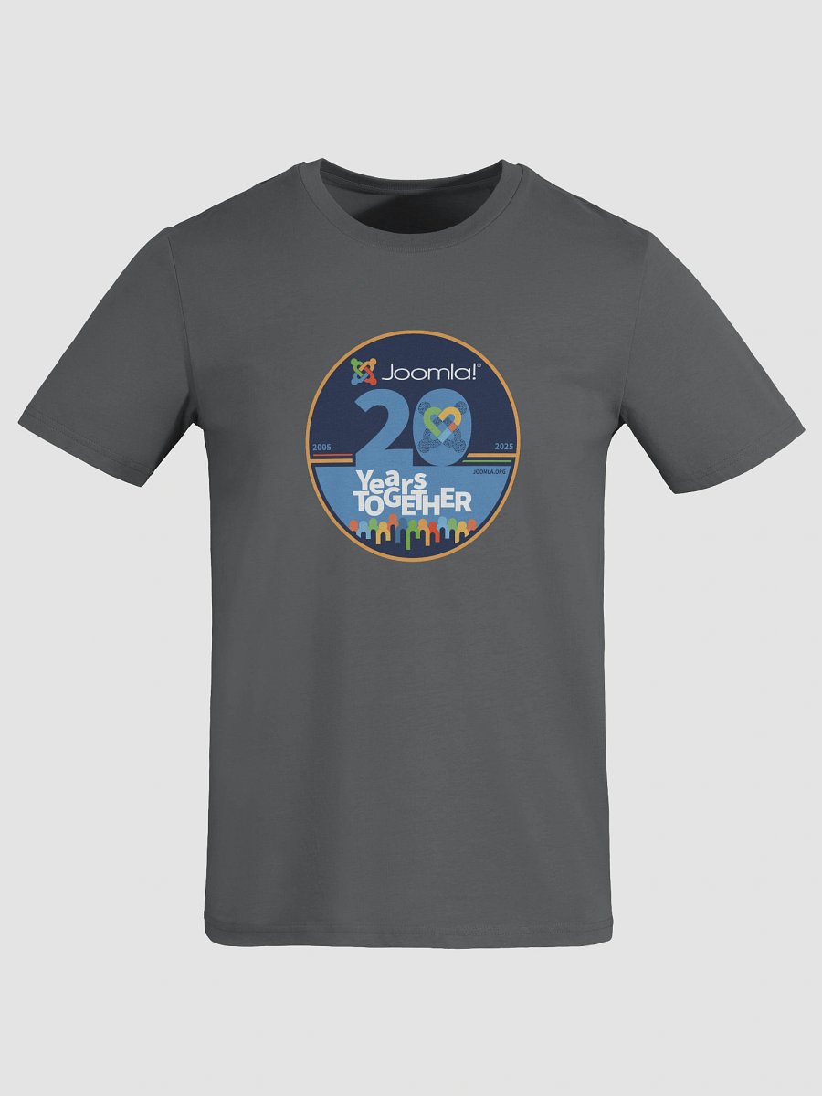 Joomla 20th Anniversary Edition<br /> — Unisex Organic Cotton / Colour — product image (2)