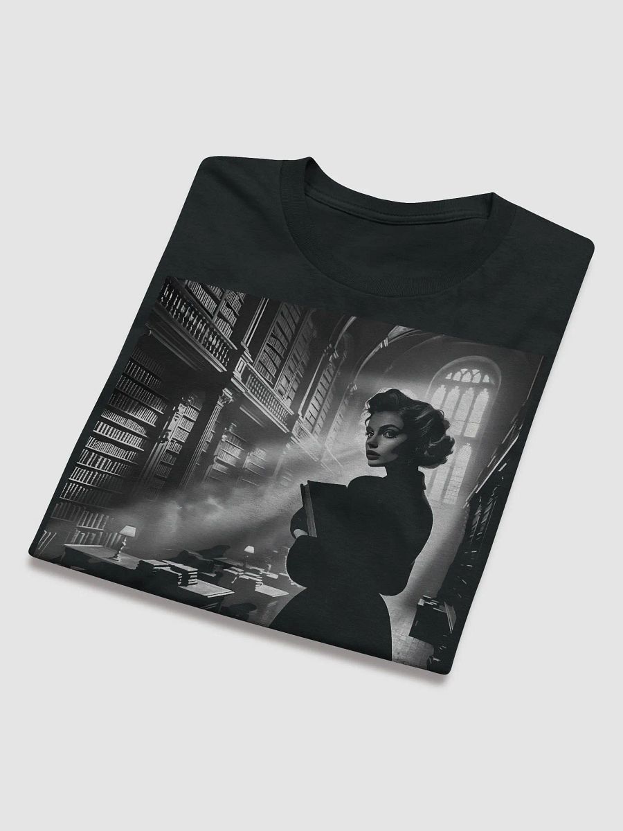 Noir Literary Enigma (Front Print Womens Tee) product image (5)