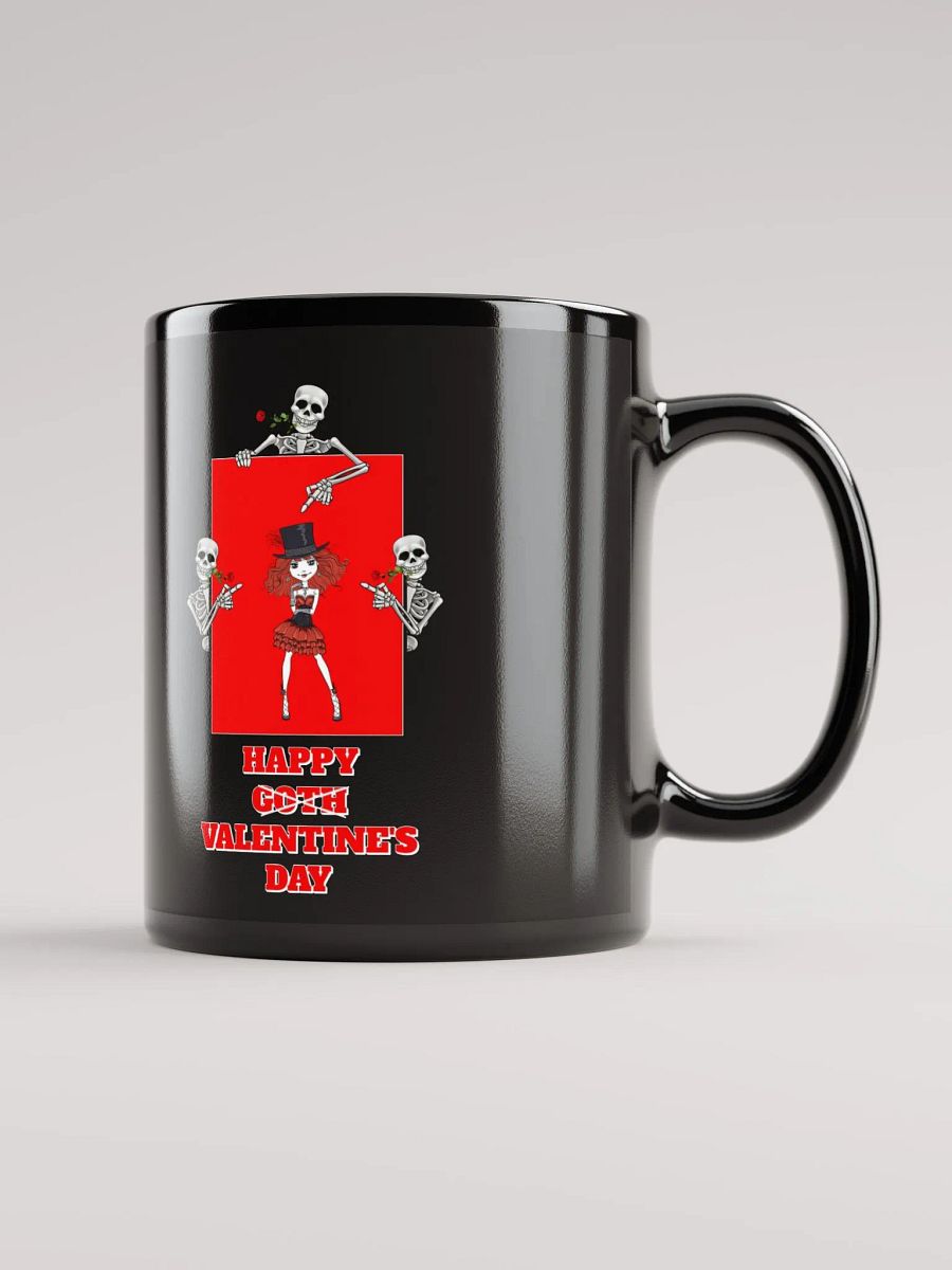 Happy Goth Valentine's Day Black Mug product image (9)