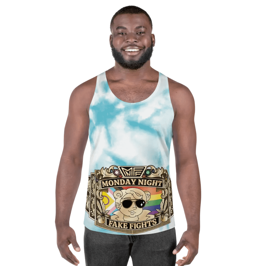 MNFF Championship belt Blue Tie Dye 