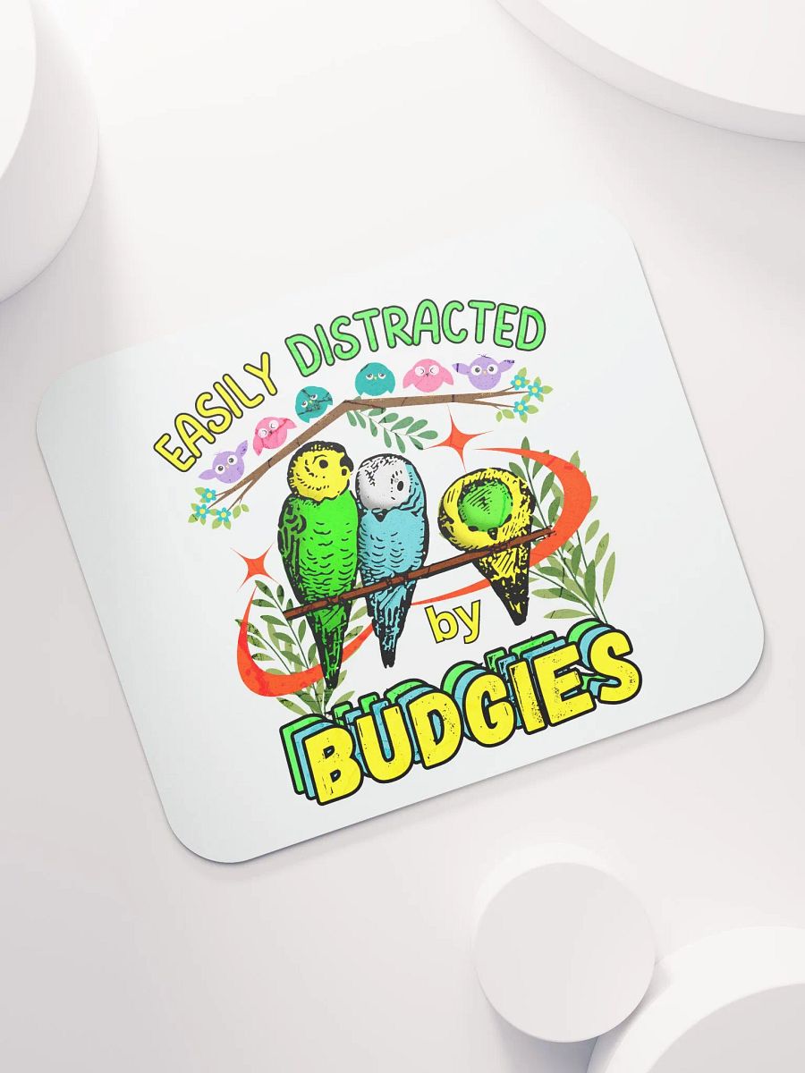 Easily Distracted By Budgies Bliss Mouse Pad product image (5)