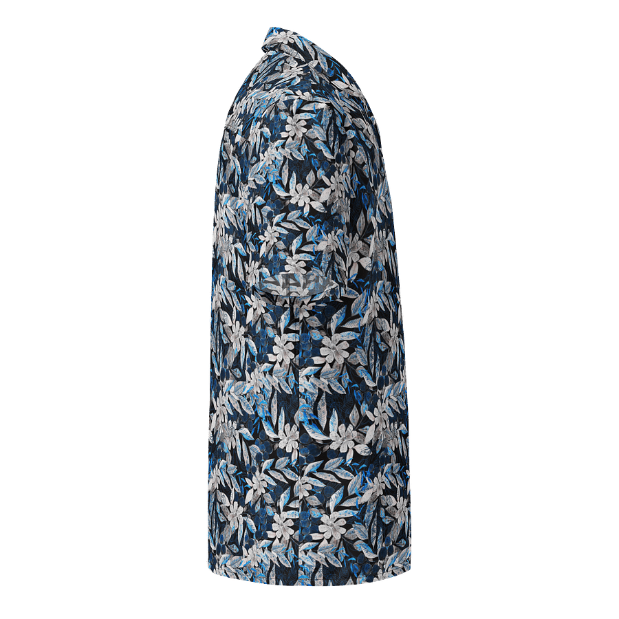 Blue White Garden Hawaiian Shirt product image (4)