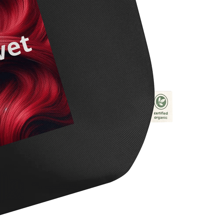 Red Velvet Tote Bag / Amy Velvet Fan Bag product image (2)