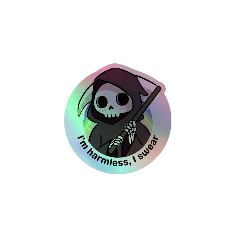 Grim Reaper Holographic Sticker product image (2)