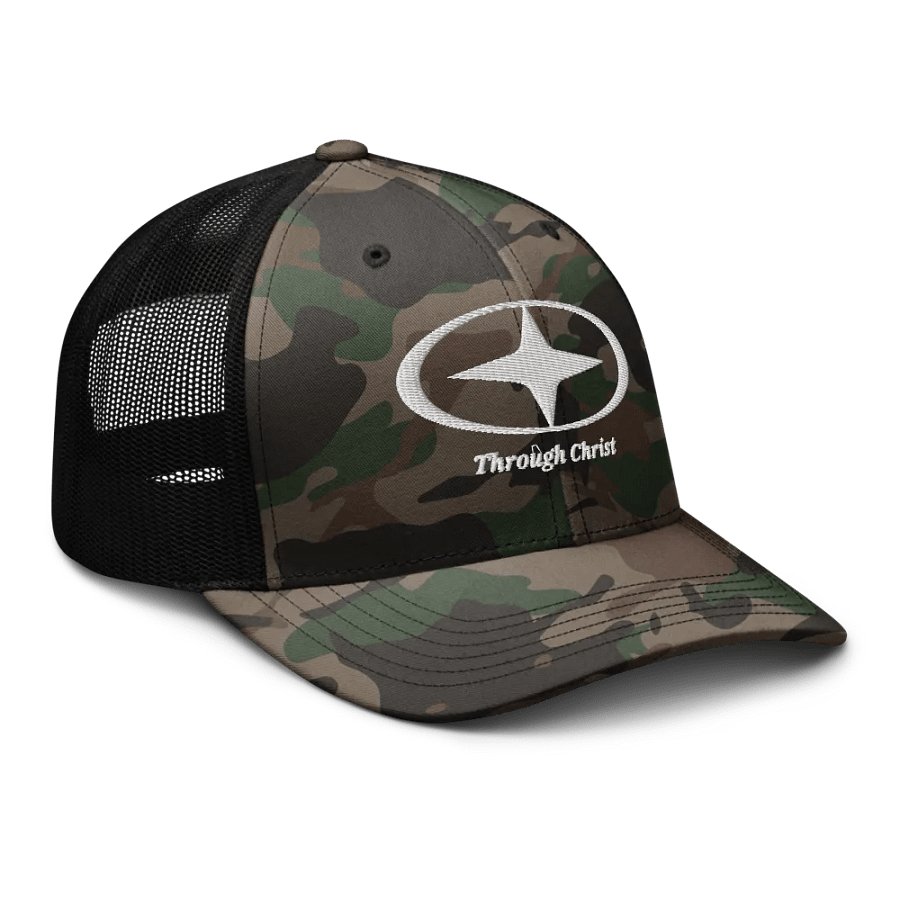 Through Christ Camo Trucker Cap product image (6)