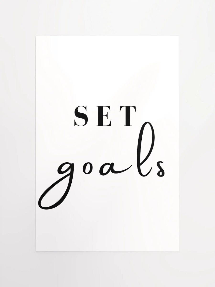 Set Goals Poster product image (10)