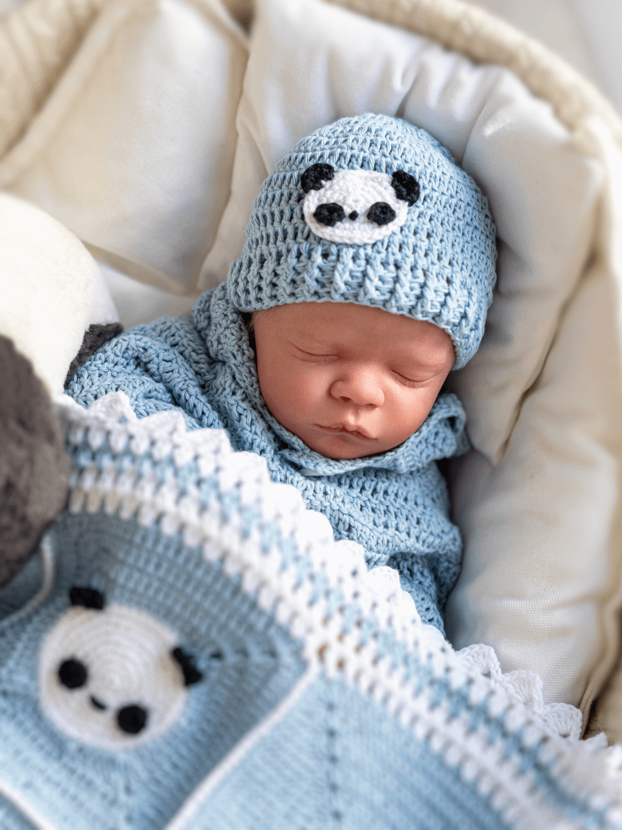 Crochet Pattern: Panda Baby Hat product image (4)