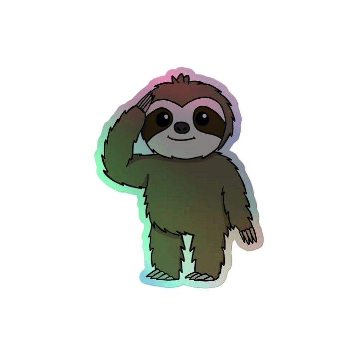 Holographic Sticker Sheet - Salute product image (2)