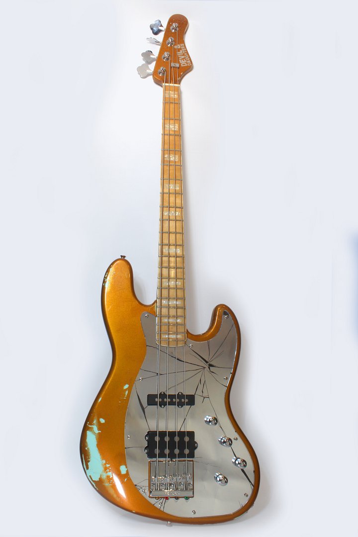 Shattered Relic Gold Top Bass – A Unique Upcycled Masterpiece product image (2)