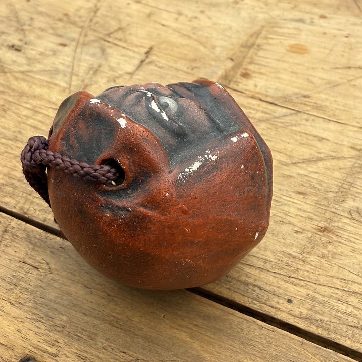 🎎 Vintage Ceramic Daruma Bell – Zen Folk Art from Showa Japan – Japan Antique Roadshow product image (2)