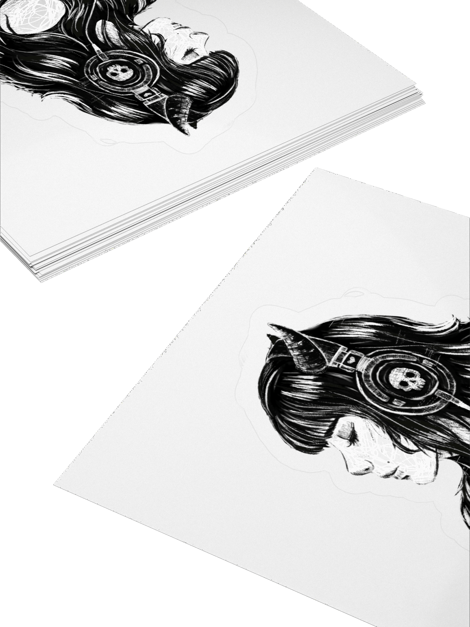 Skull Headphone Sticker product image (11)