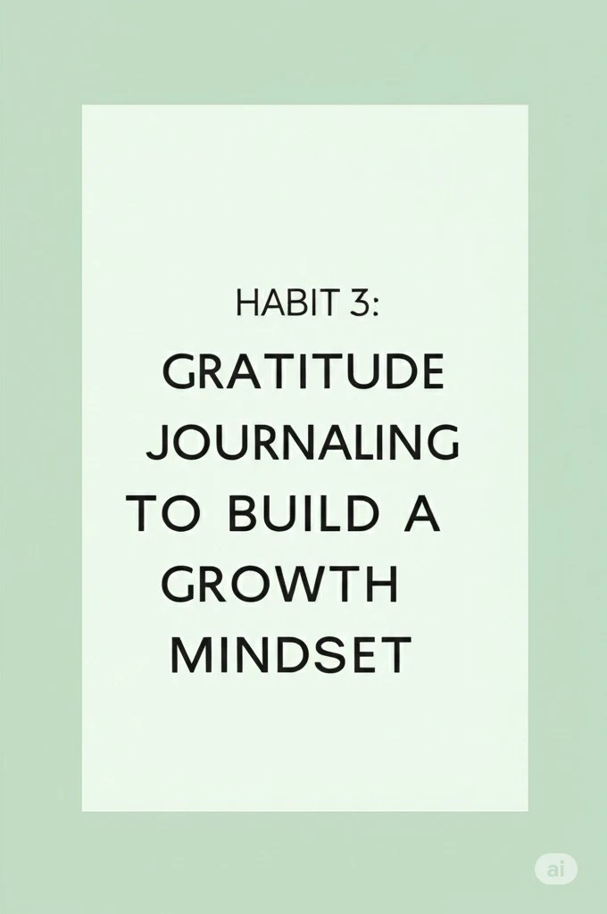 Habit 3: Daily Reflections to Build a Growth Mindset
