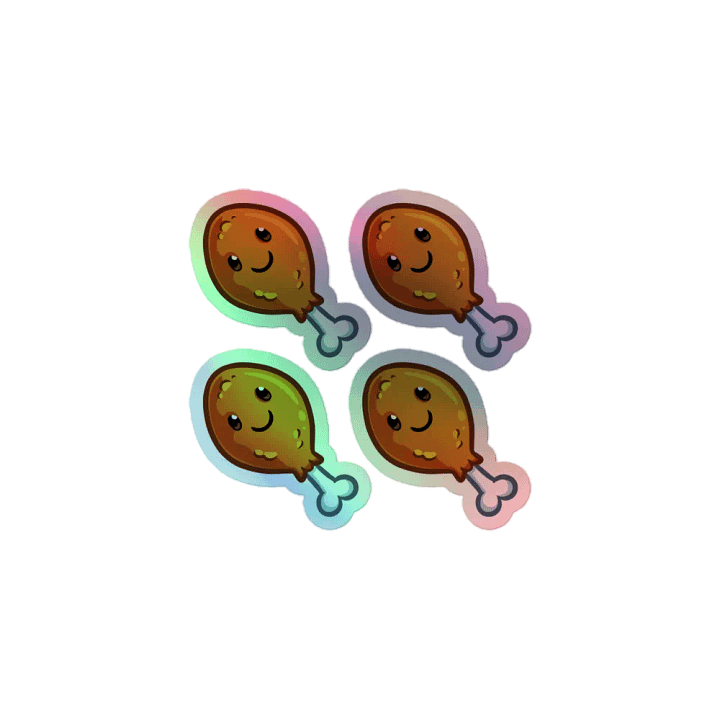 Chicken Leg - Holo Sticker Sheet product image (1)
