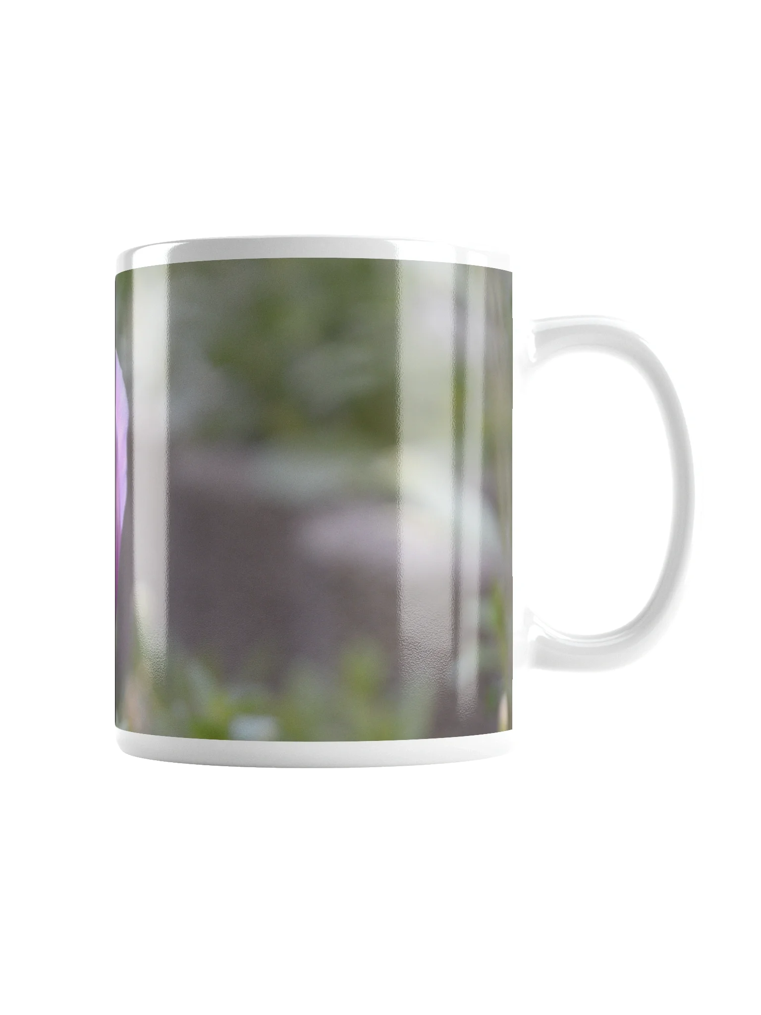 Keramiktasse weiß - Violette Tulpe product image (2)