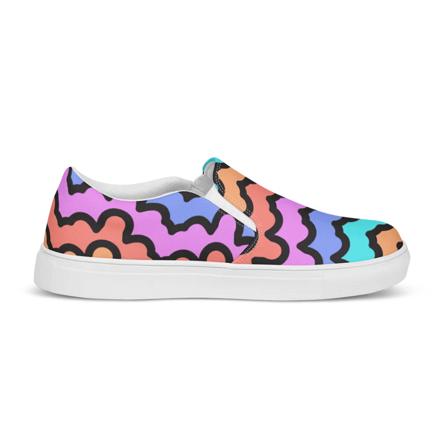 Rainbow Zigzag Slip-Ons product image (12)
