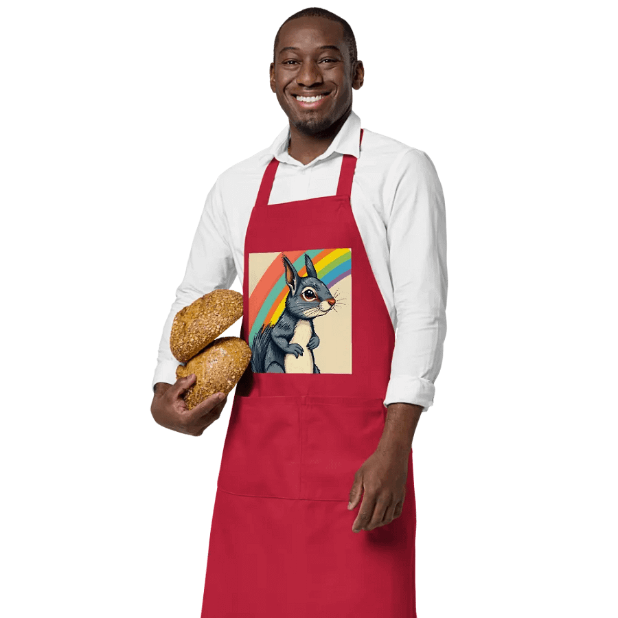 Rainbow Squirrel Organic Apron product image (3)