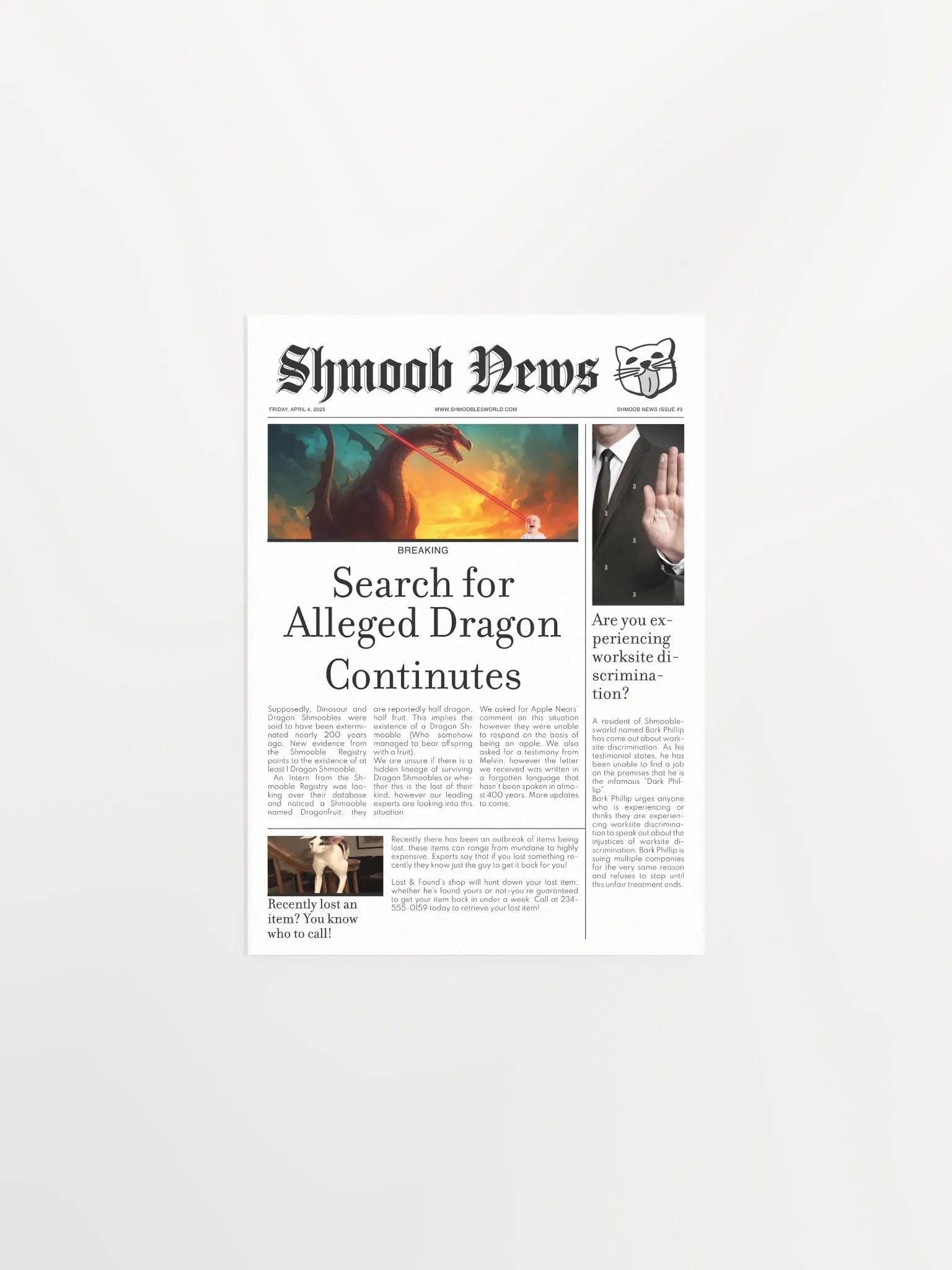 Shmoob News Issue #3 product image (1)