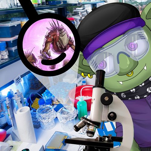 The scientist gob is science-ing! I'm sure what he's seeing is perfectly normal and not a bad omen of what's to come in #Abio...