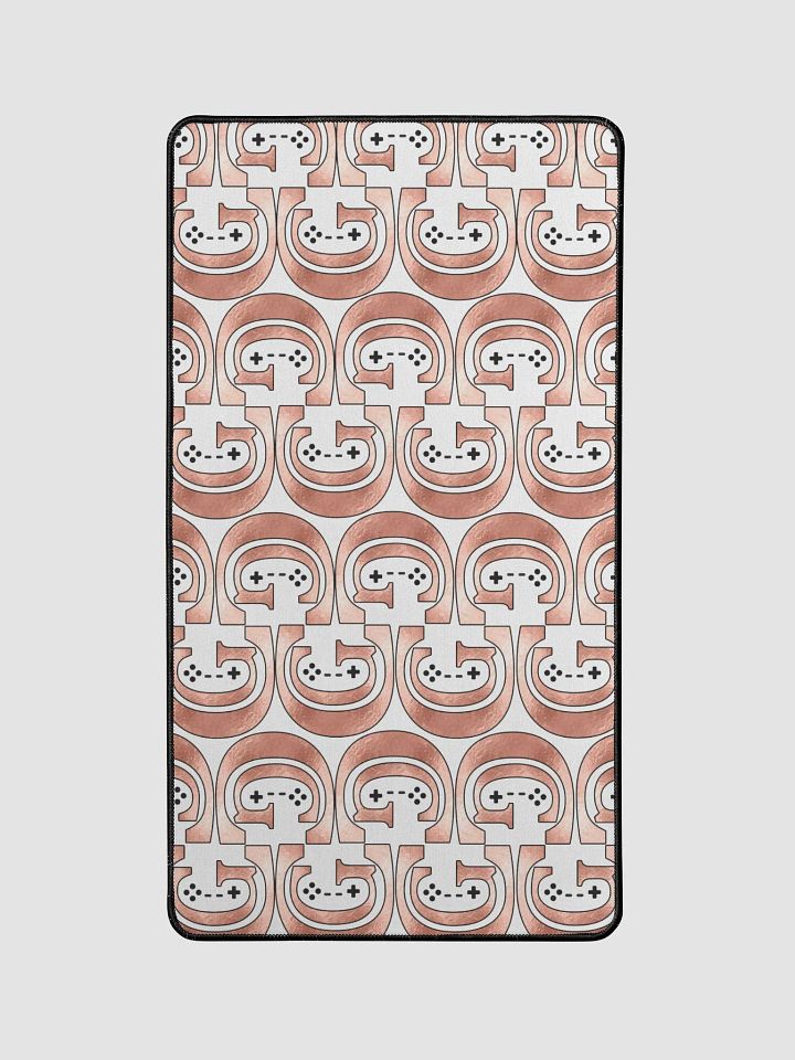 Light Rose Gold Logo Pattern Mouse Pad product image (1)