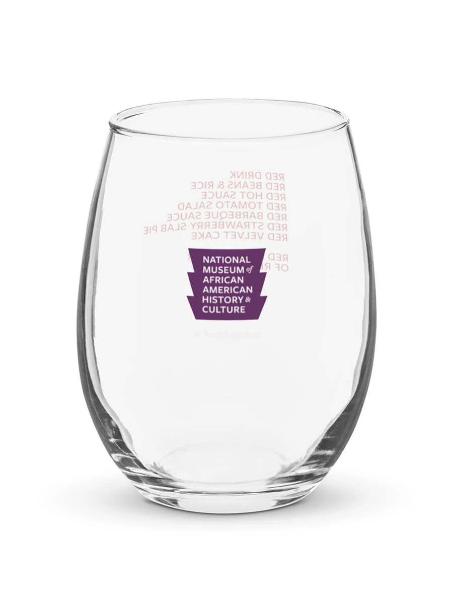 “Red is the Color of Resilience” Wine Glass Image 2