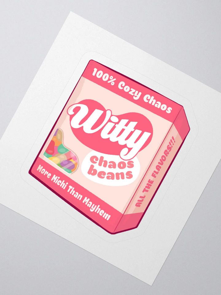 Witty Chaos Bean Sticker product image (6)