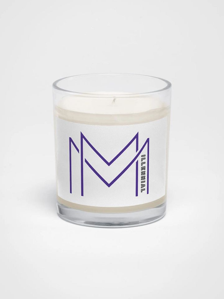 Millennial Soy Wax Candle- purple logo product image (1)