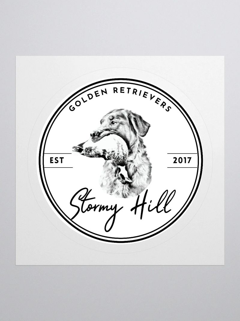 Stormy Hill Golden Retrievers Stickers