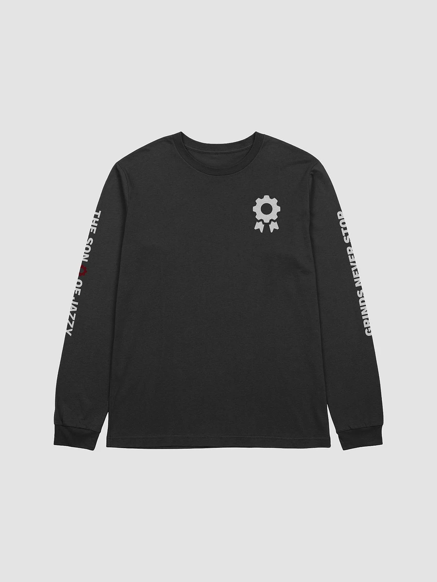 Grinds Never Stop Longsleeve Tee (White text) product image (7)