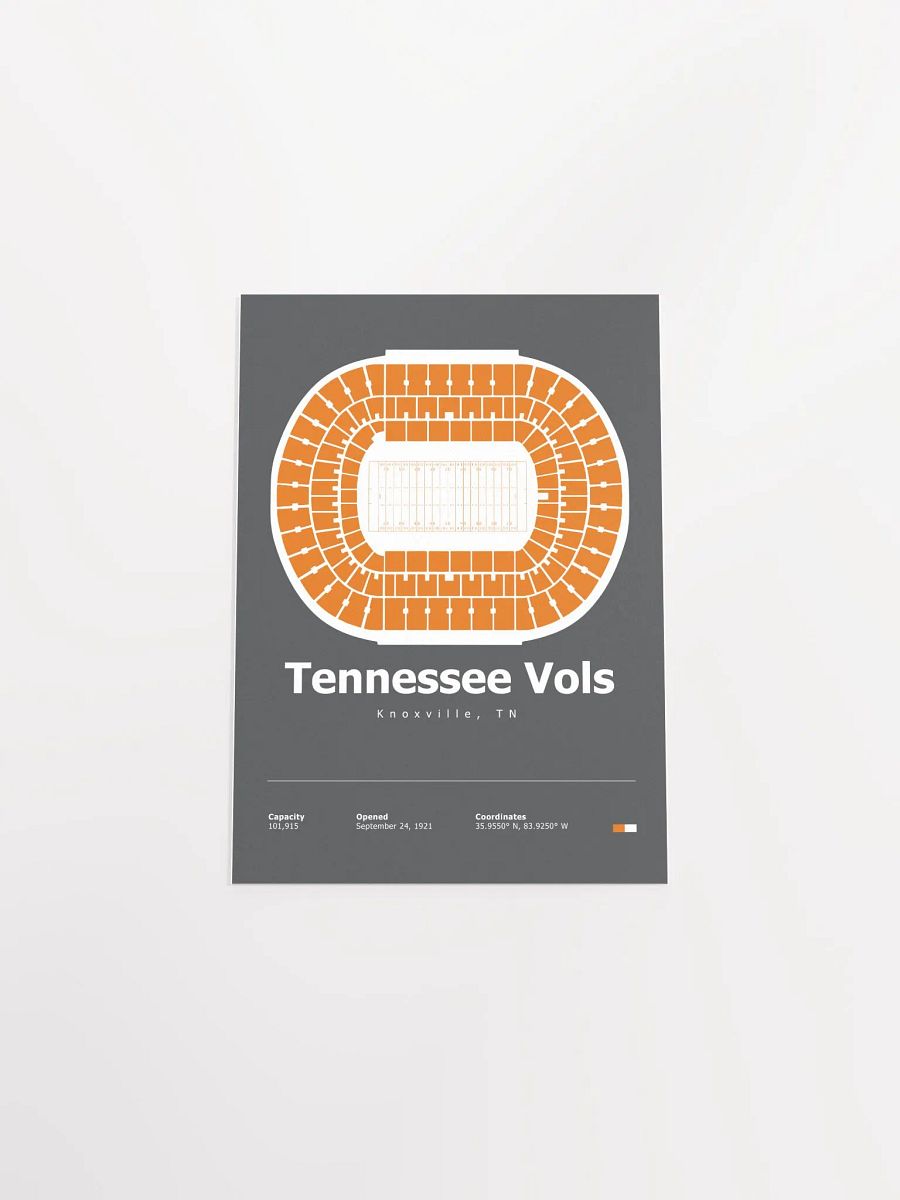 Tennessee Vols Stadium Layout Poster product image (14)