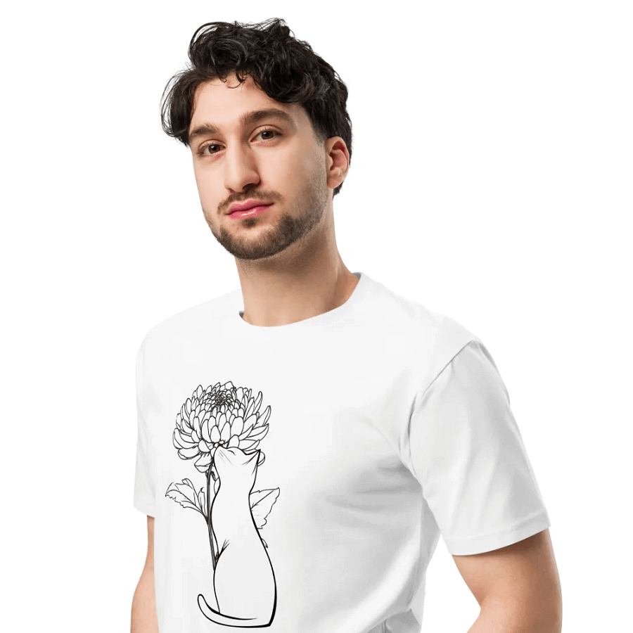 Chrysanthemum Cat Supreme Comfort Crew Neck T-Shirt product image (19)