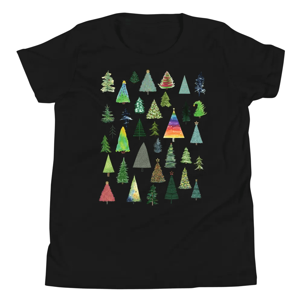 Christmas Tree Collage Youth T-Shirt product image (1)