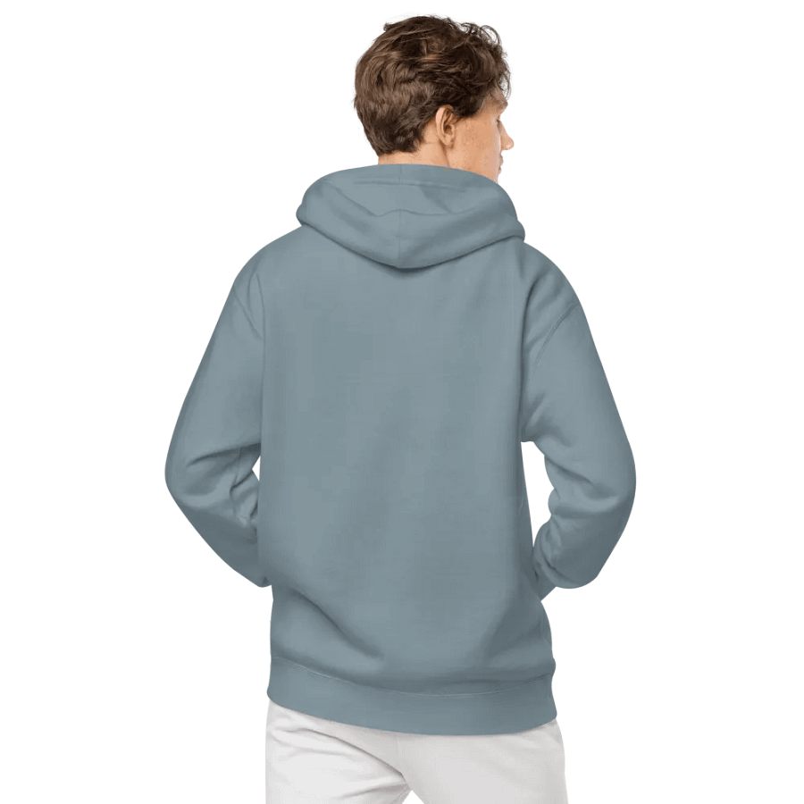 EXCLAIMING MENTALLY (sm. tulip design) embroidered pigment hoodie product image (4)