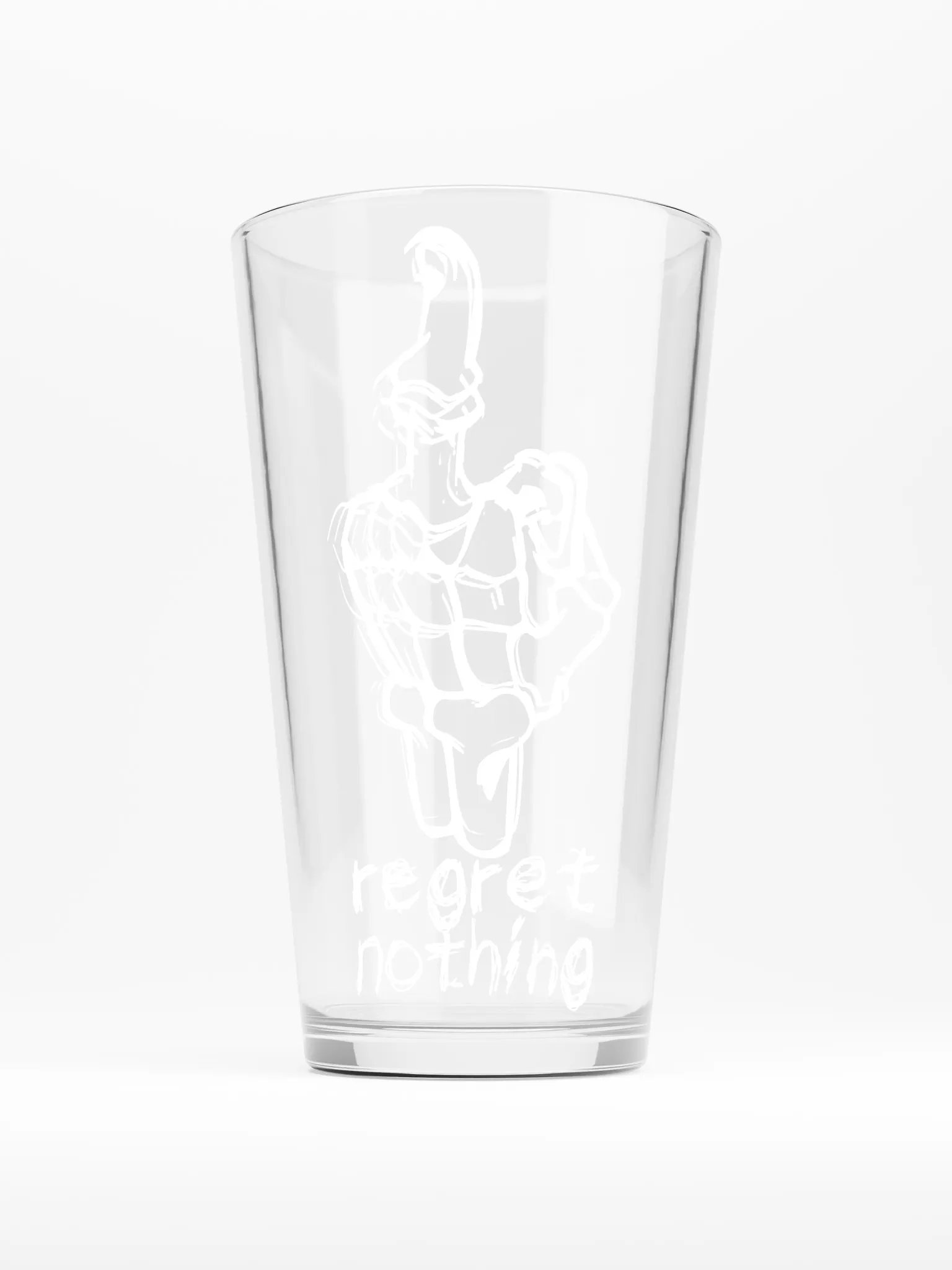 No Regrets Beer Glass product image (1)