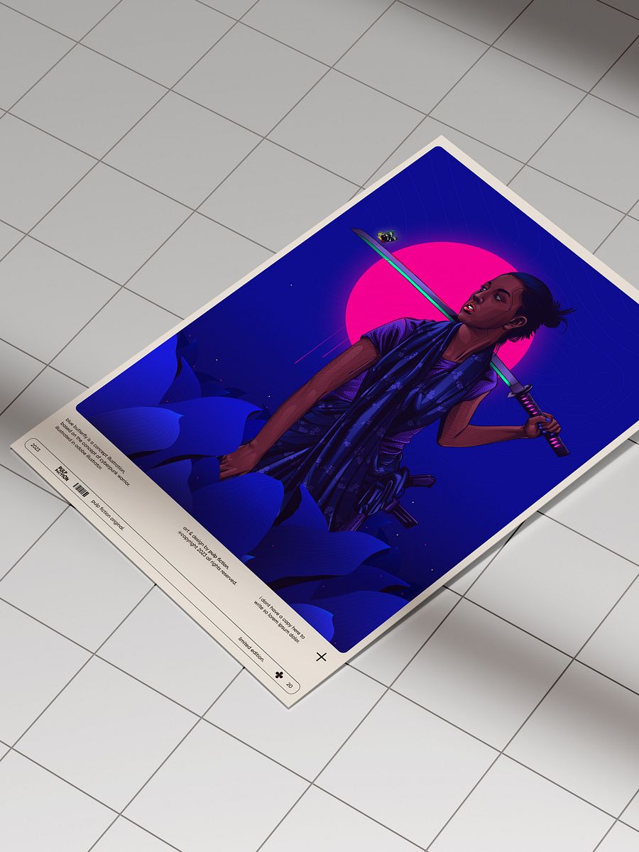 Blue Butterfly Poster product image (4)
