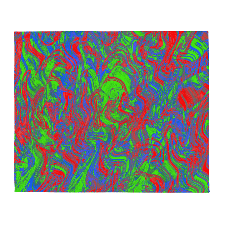 Techno Pattern Throw Blanket | Rave Pattern Throw Blanket product image (2)