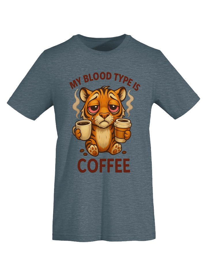 Quirky Tiger Coffee Lover T-Shirt product image (2)