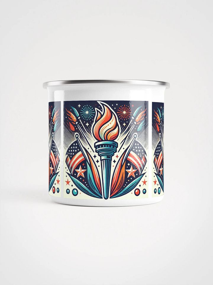Patriotic Torch Enamel Mug product image (2)
