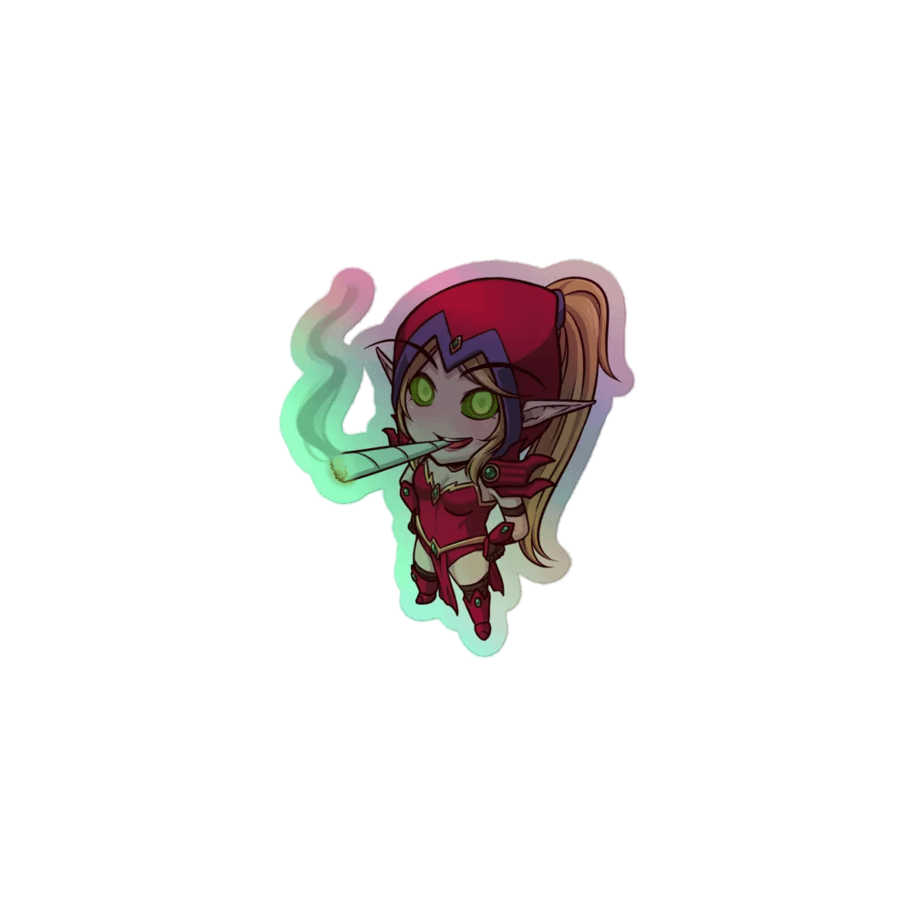 Holo Valeera Weed Sticker product image (1)