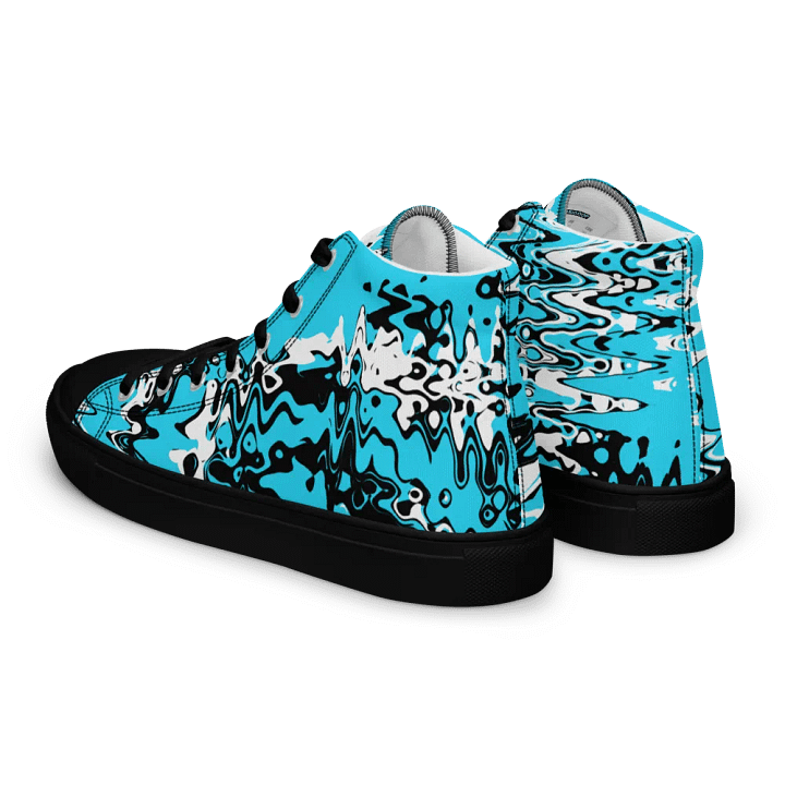 Cyberblue, high top canvas shoes (womens) product image (2)
