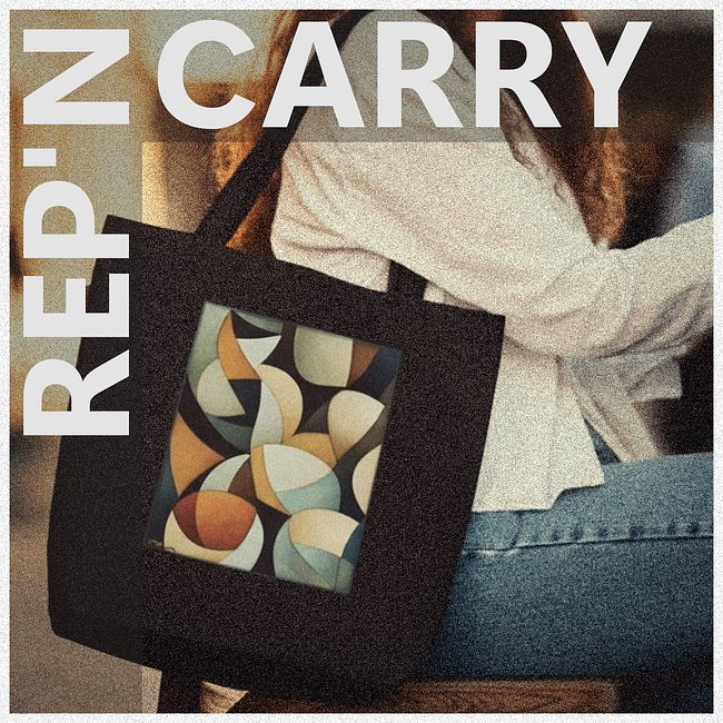 Cubist inspired prints on canvas. Meant to carry