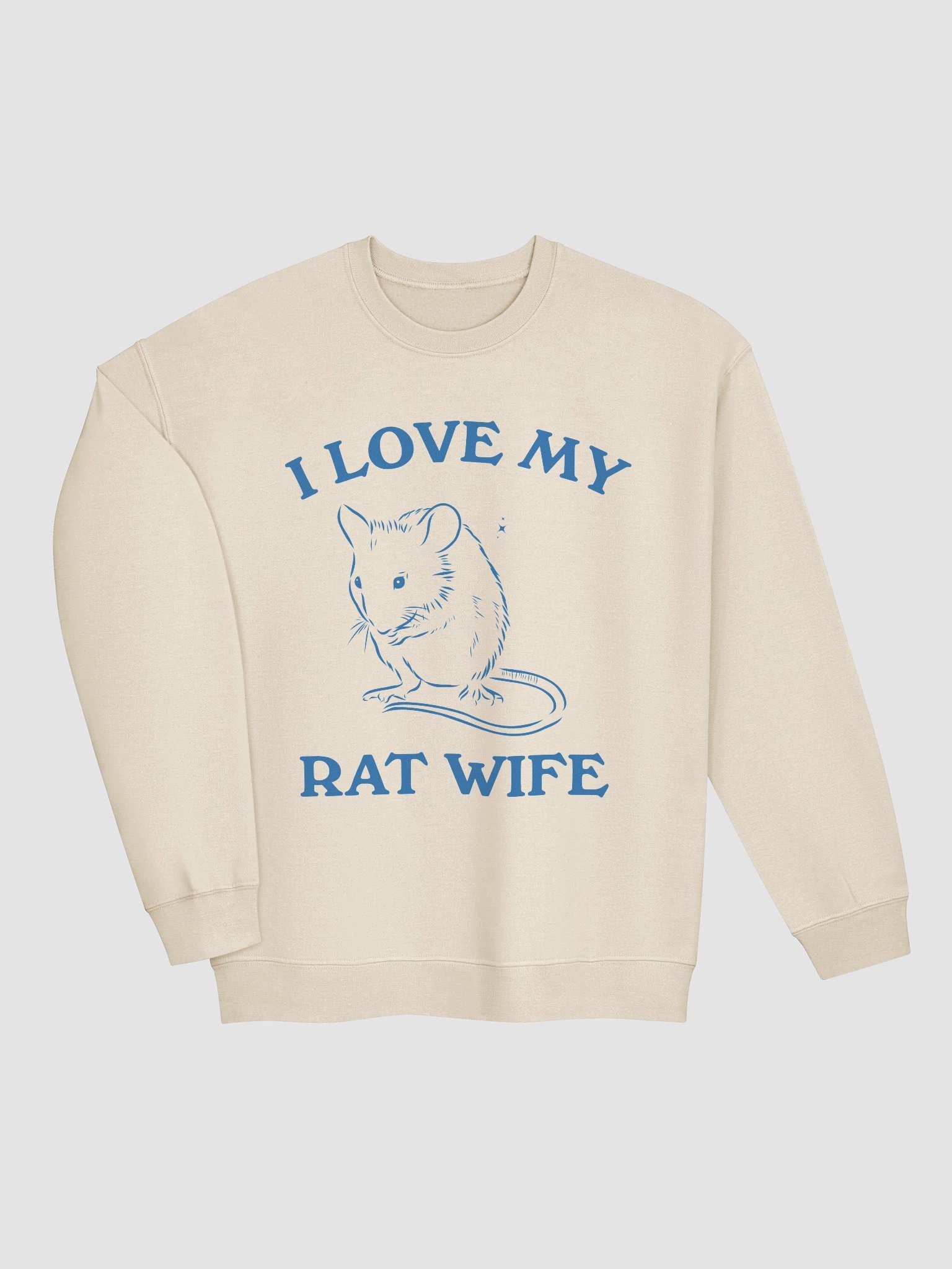 I love my rat wife Crewneck product image (27)