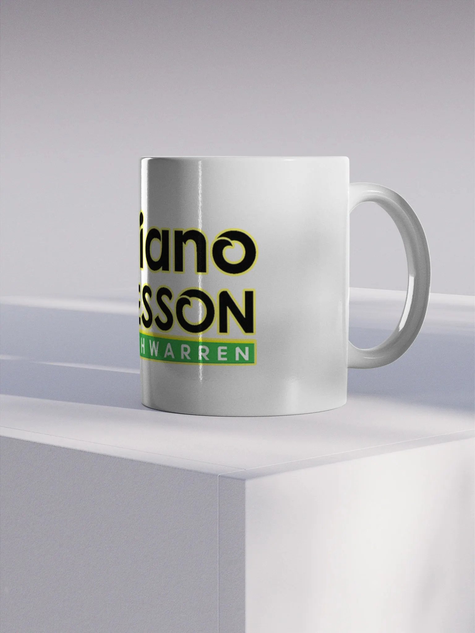 Branded White Glossy Mug product image (4)