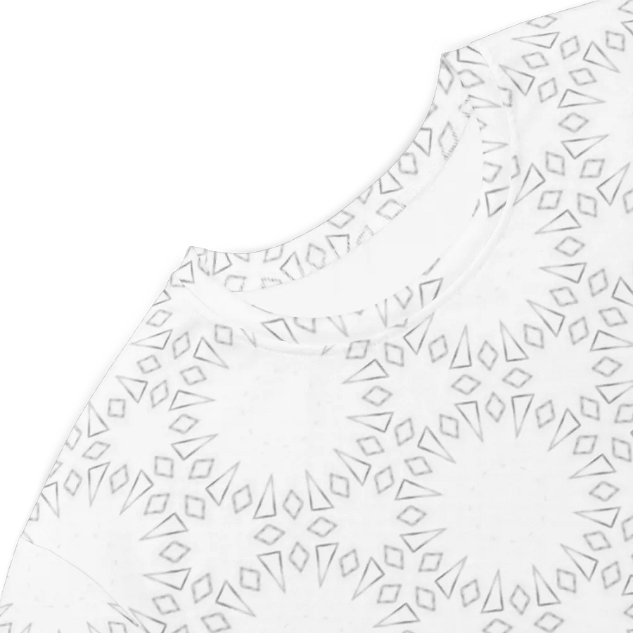 Abstract Pale Monochrome Shapes T Shirt Dress product image (5)