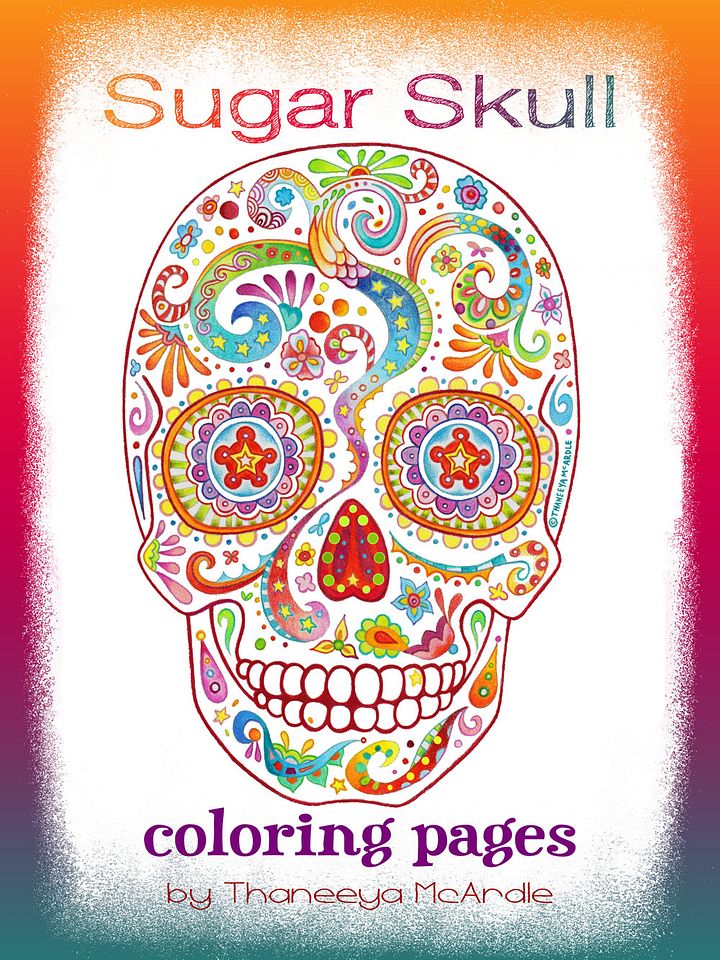 Sugar Skull Coloring Pages product image (1)