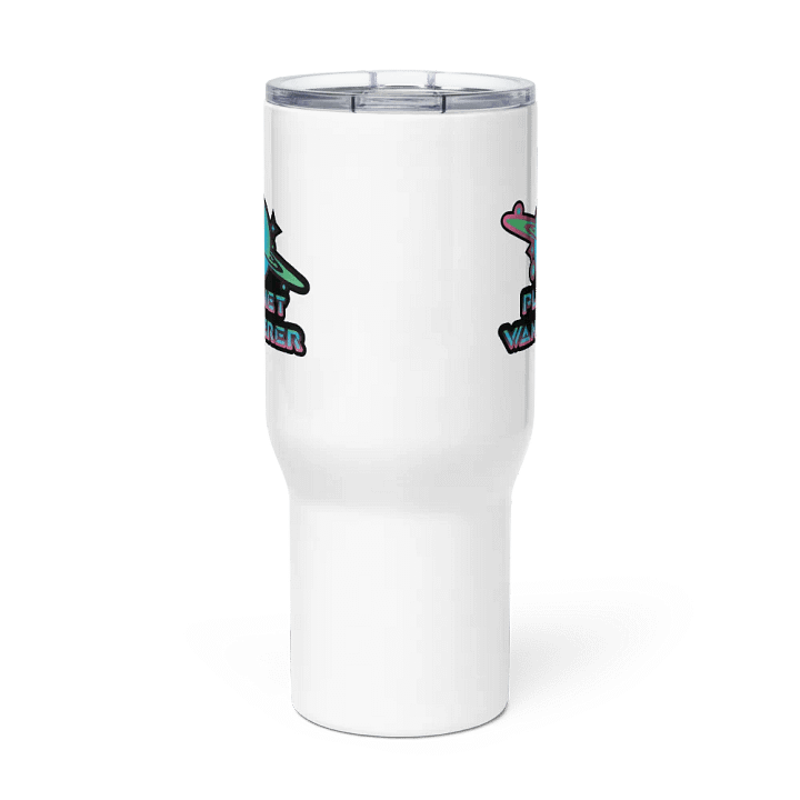 Planet Wanderer logo Handled tumbler product image (2)
